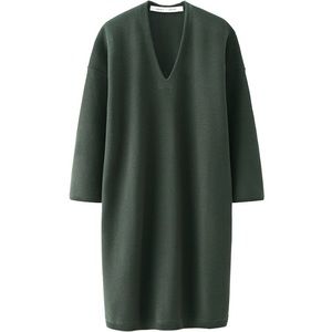 Uniqlo x Lemaire knitted deep green sweater dress